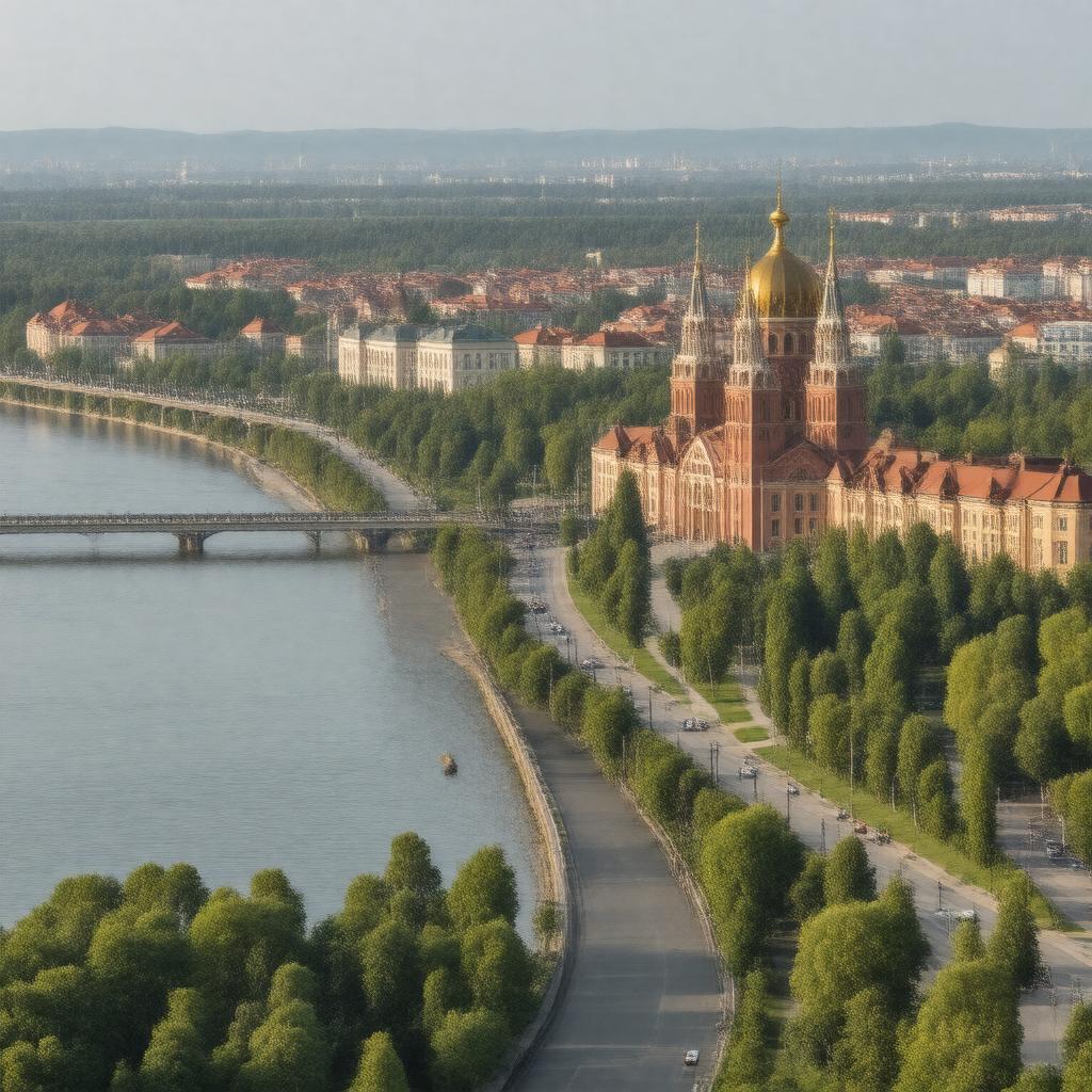 AI-created image of Khabarovsk, Russia