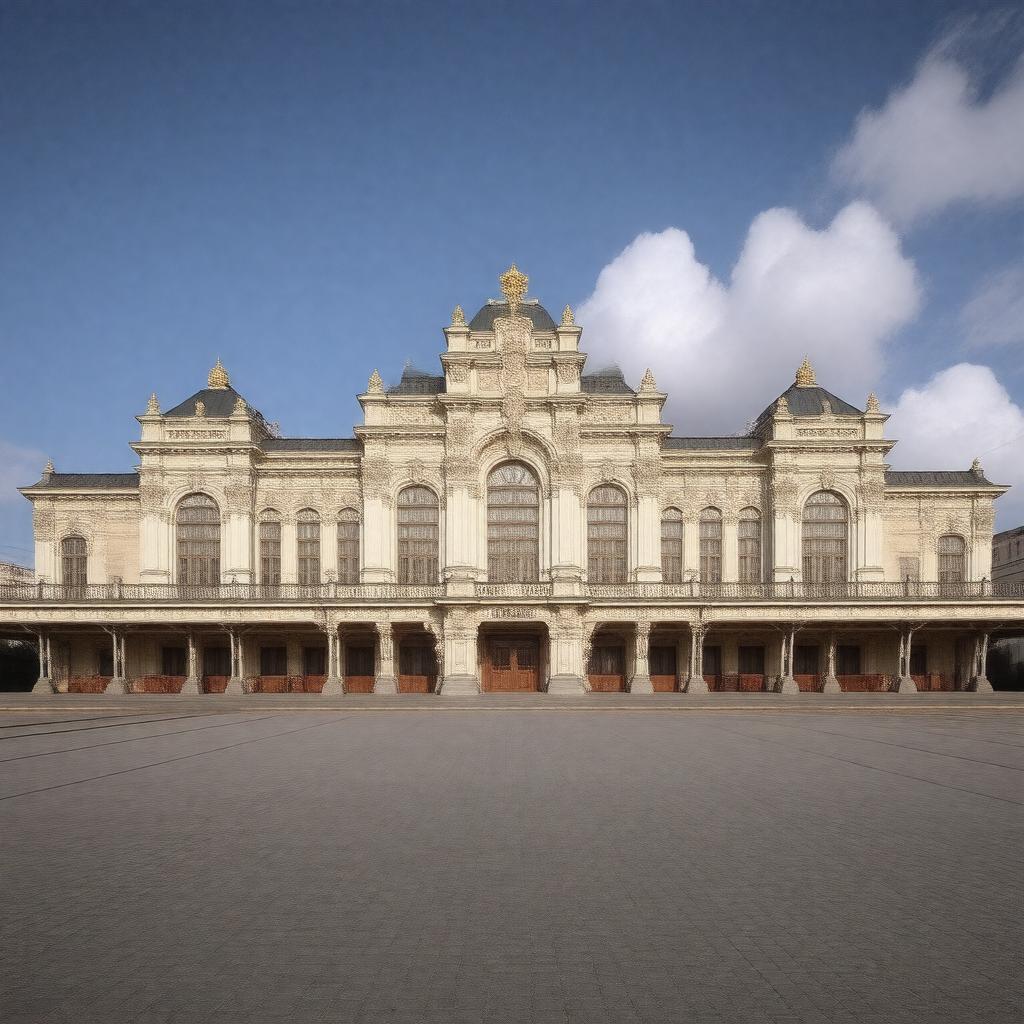 AI-created image of Khabarovsk railway station
