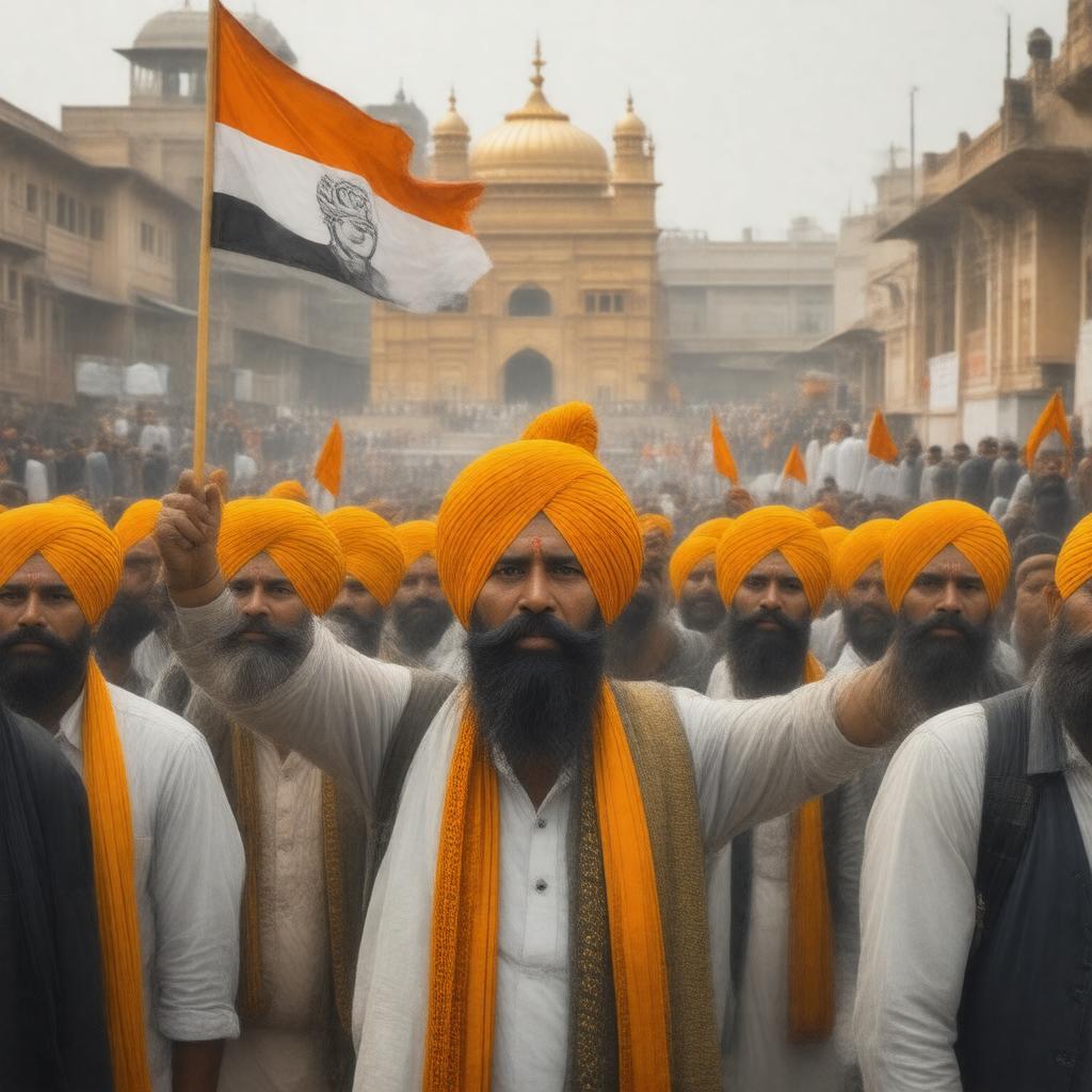 AI-created image of Khalistan movement