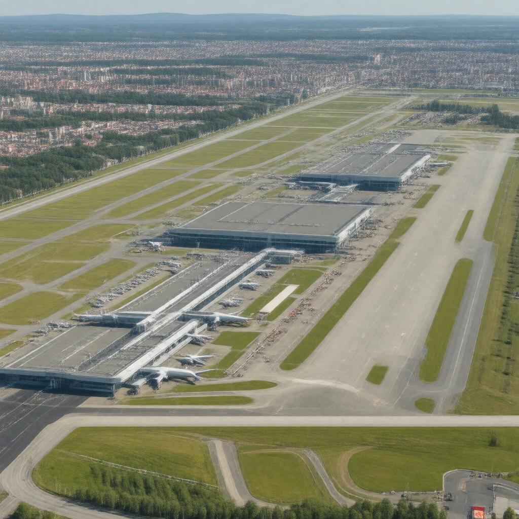AI-created image of Kiev Zhulyany Airport