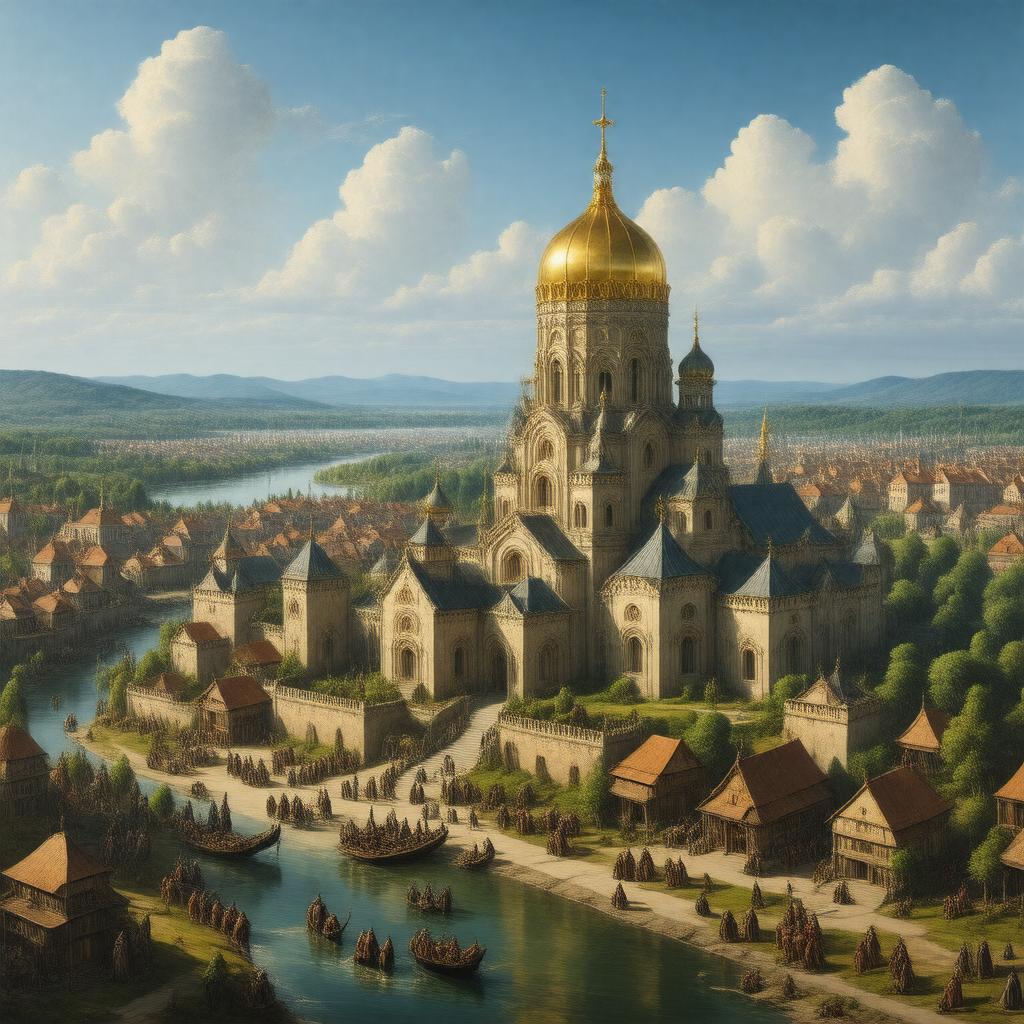 AI-created image of Kievan Rus'