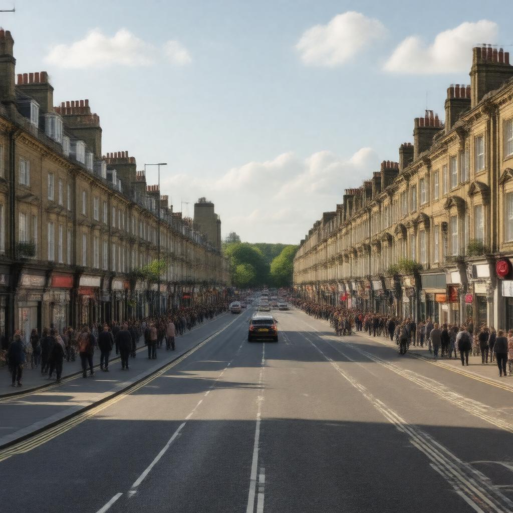 AI-created image of Kilburn High Road