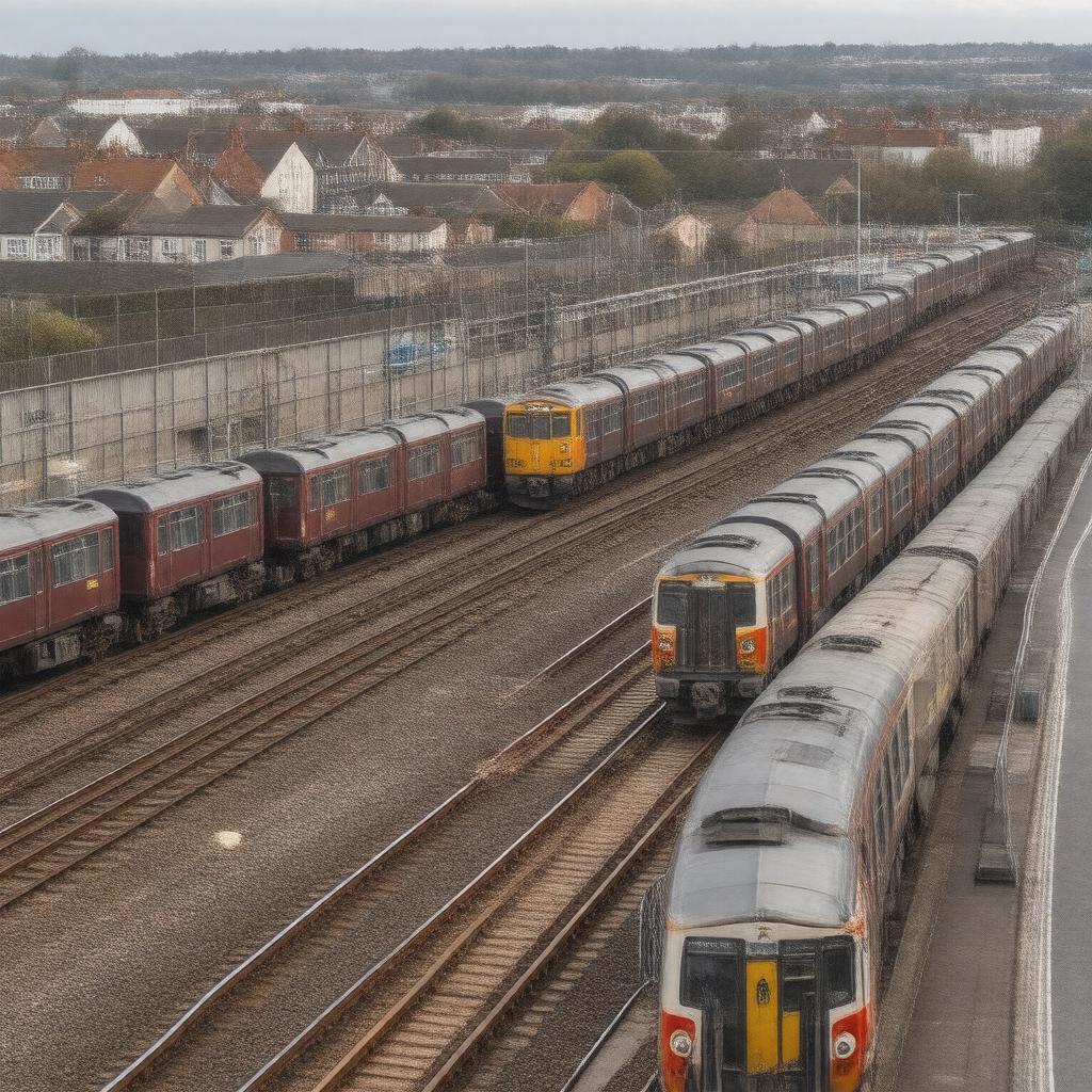 AI-created image of Kilburn High Road Sidings