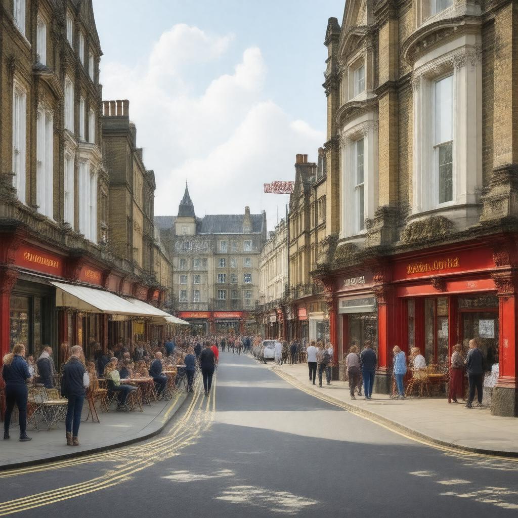 Click to view larger image AI-created image of Kilburn, London, England