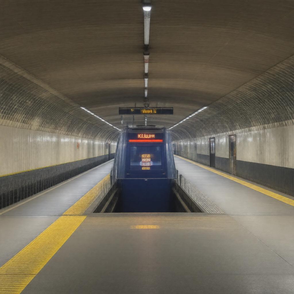 AI-created image of Kilburn Park tube station