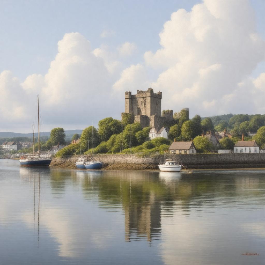 AI-created image of Killyleagh, County Down, Ireland