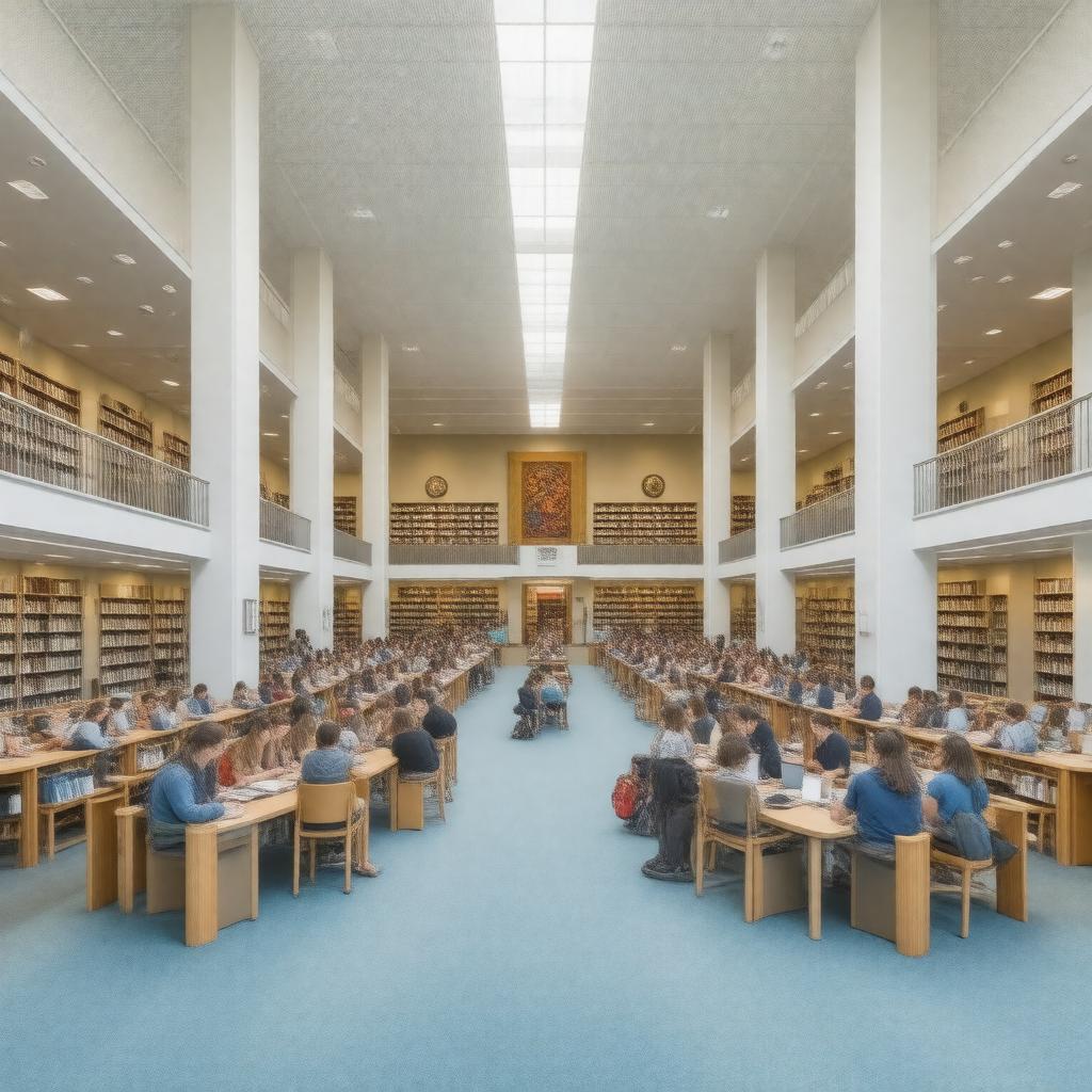 Click to view larger image AI-created image of Kimbel Library