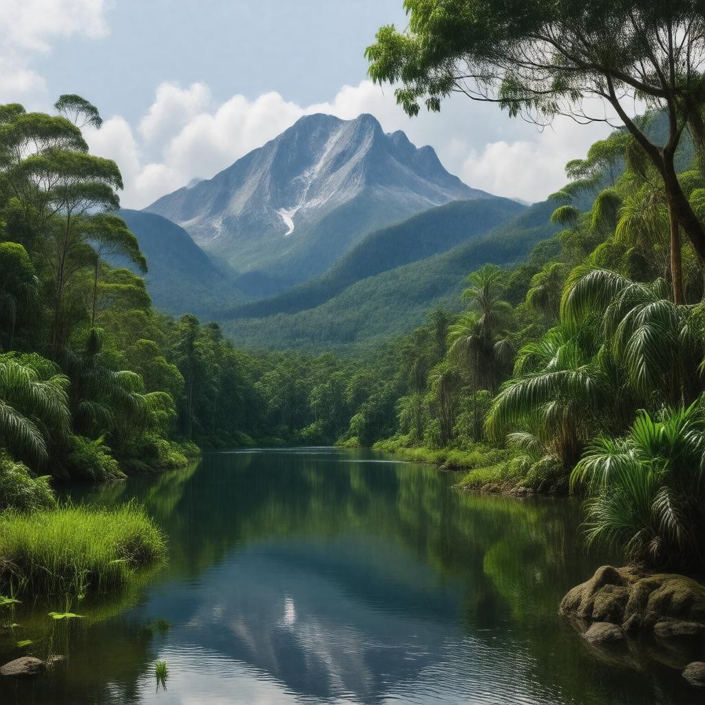 Click to view larger image AI-created image of Kinabalu Park