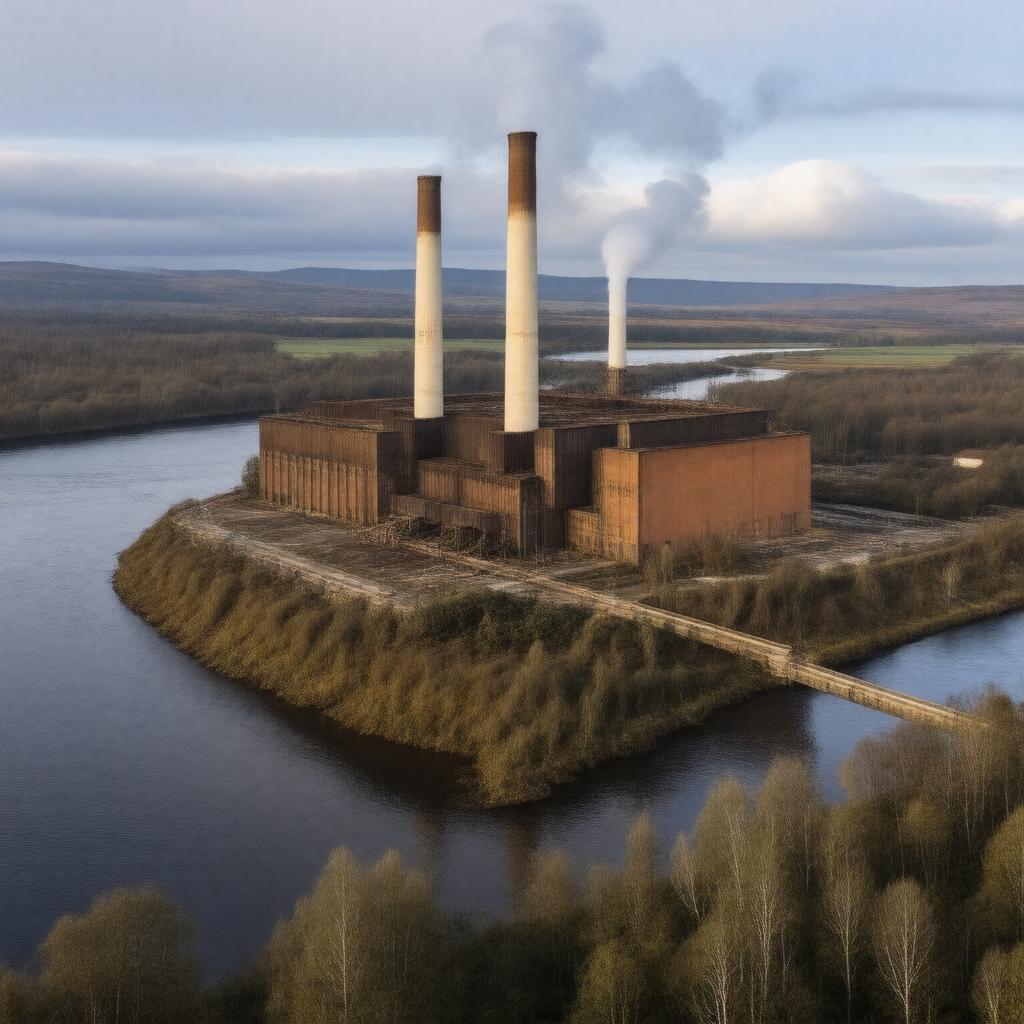 AI-created image of Kincardine Power Station