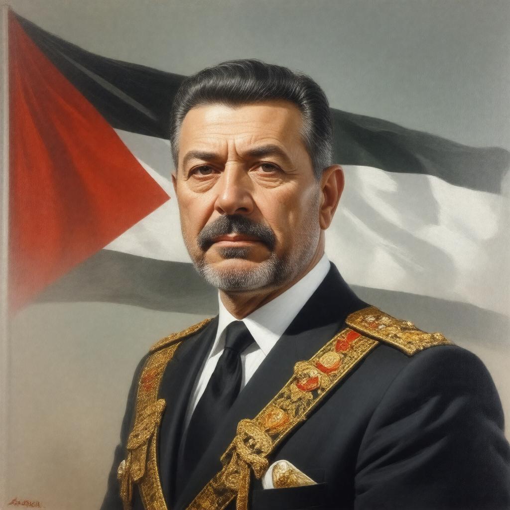 AI-created image of King Abdullah I of Jordan