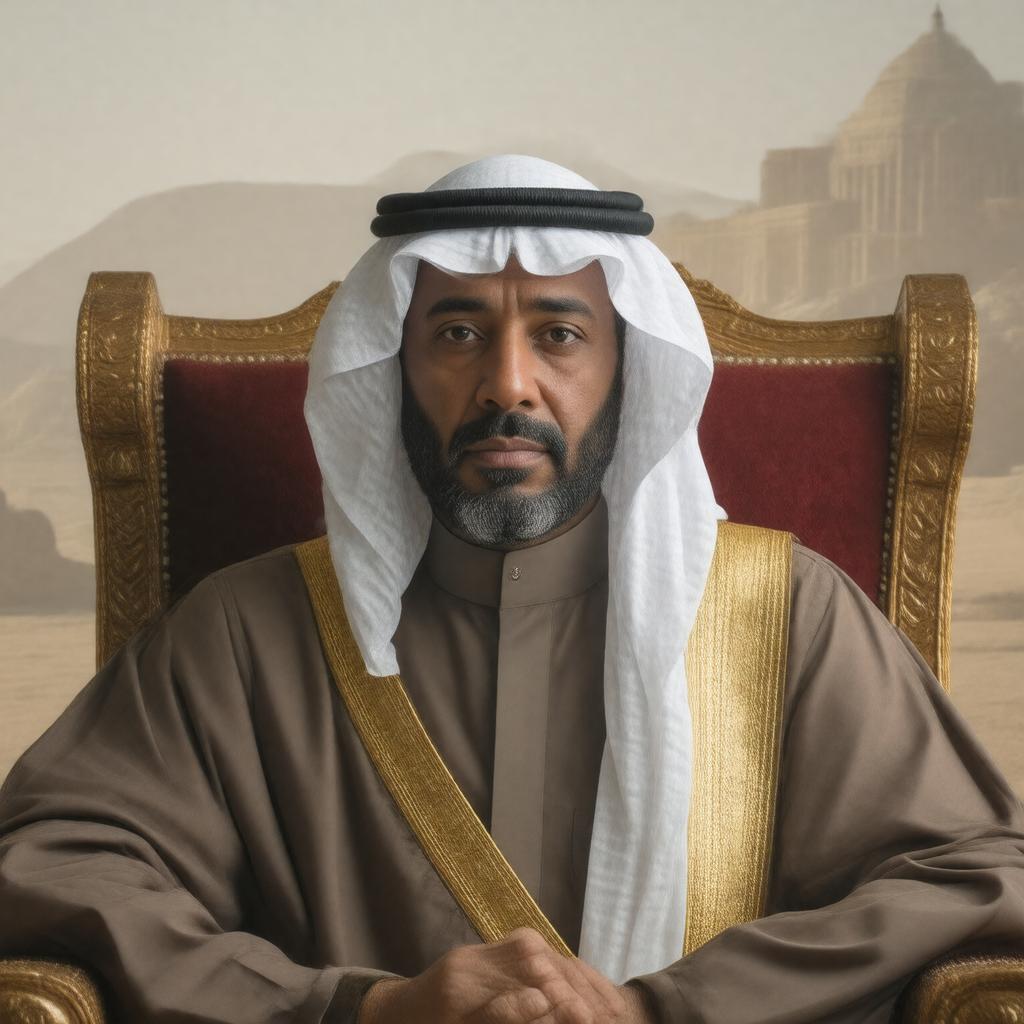 Click to view larger image AI-created image of King Abdullah of Saudi Arabia