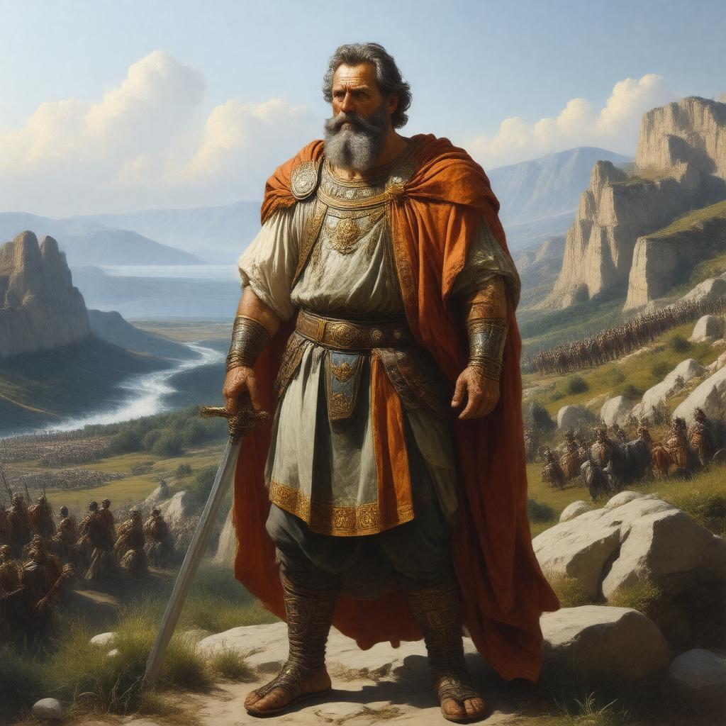 AI-created image of King Ahab