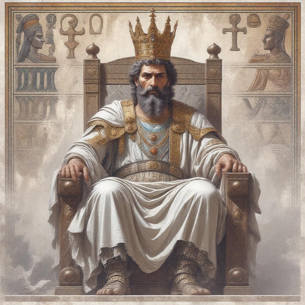 AI-created image of King Ahaz