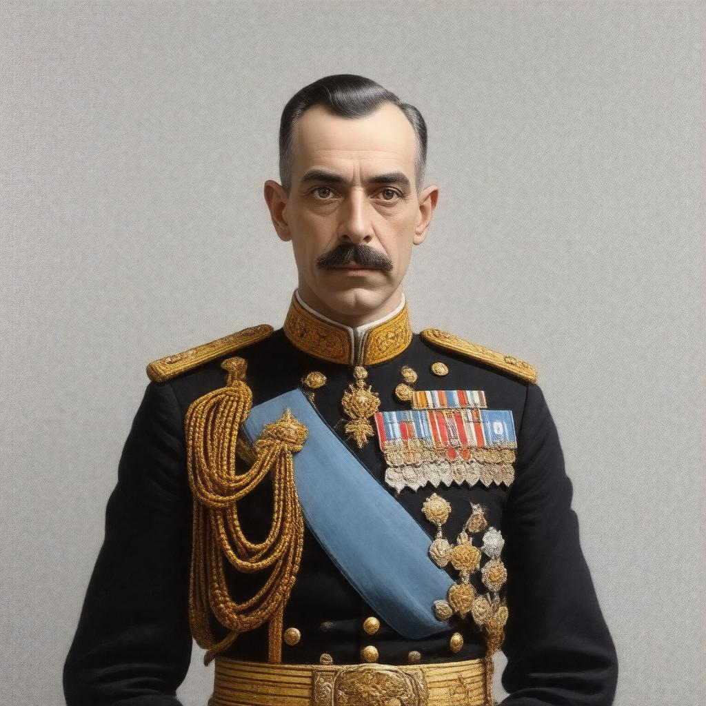 AI-created image of King Alfonso XIII of Spain