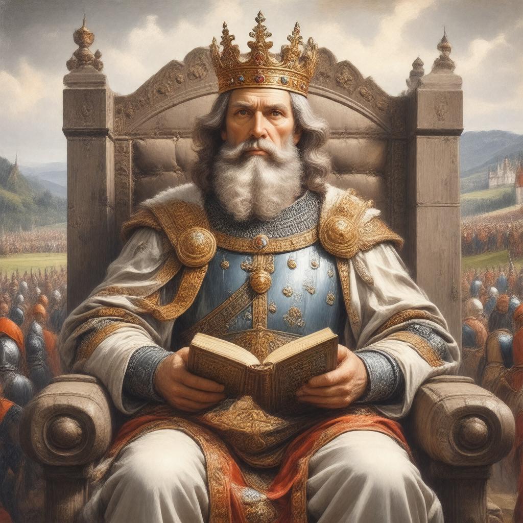 AI-created image of King Alfred the Great