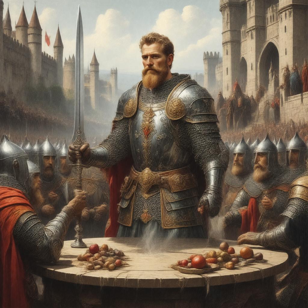 AI-created image of King Arthur