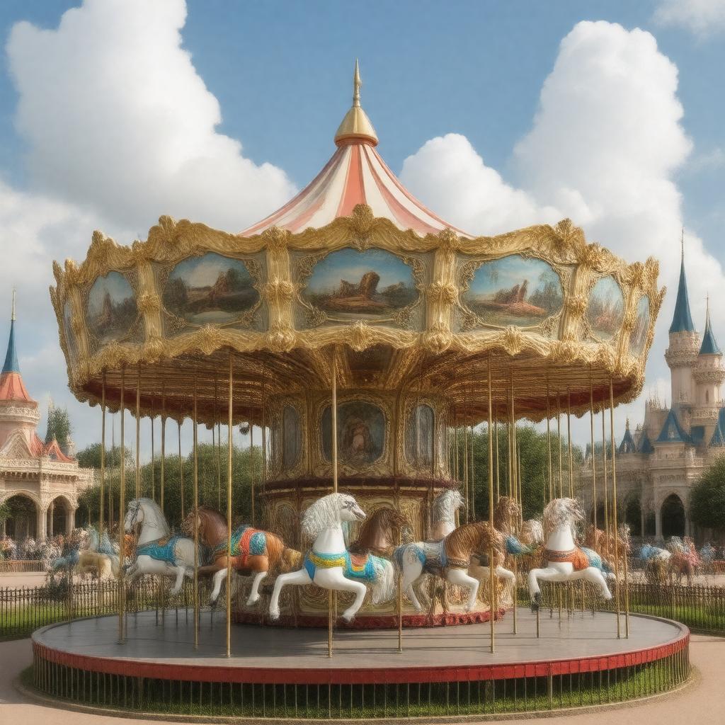 AI-created image of King Arthur Carrousel