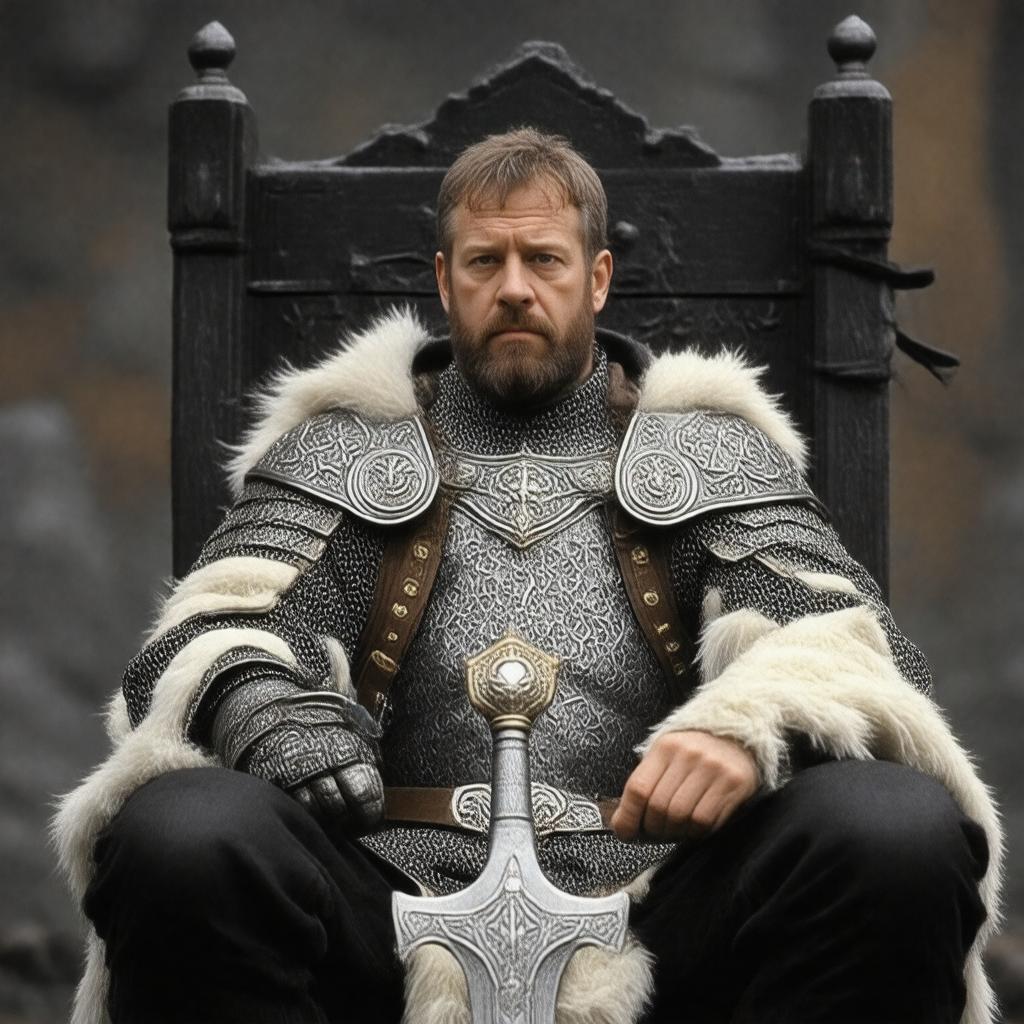 Click to view larger image AI-created image of King Arthur (Monty Python and the Holy Grail)