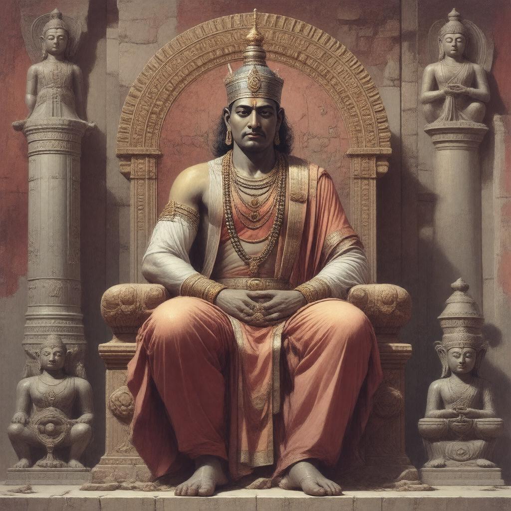 AI-created image of King Ashoka