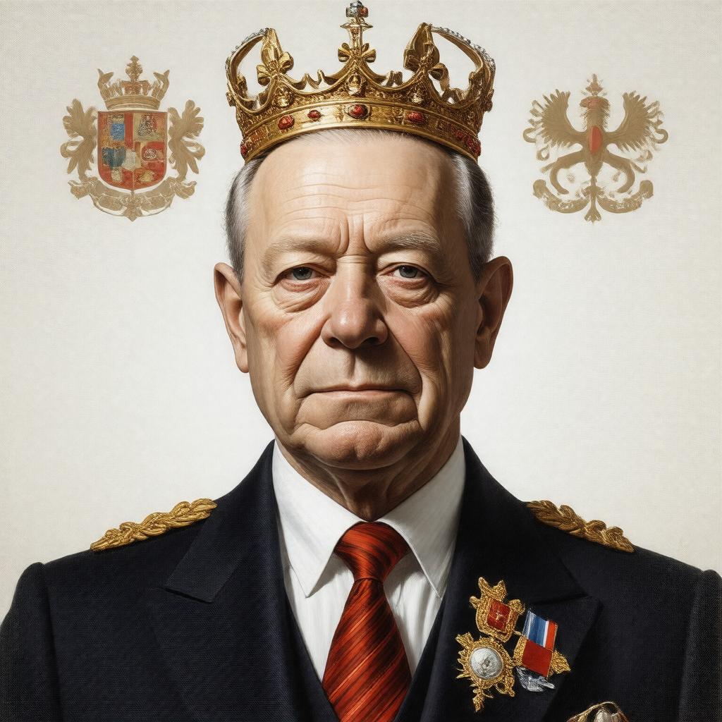 AI-created image of King Baudouin of Belgium