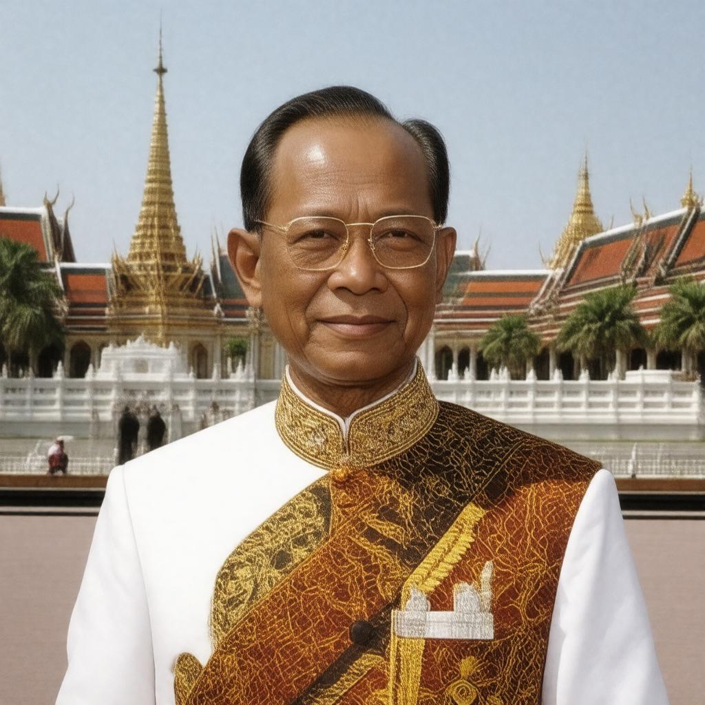 AI-created image of King Bhumibol Adulyadej of Thailand