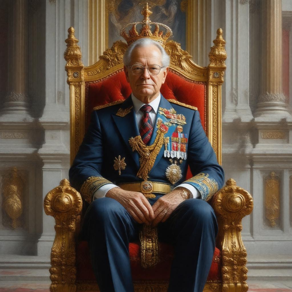 AI-created image of King Carl XVI Gustaf