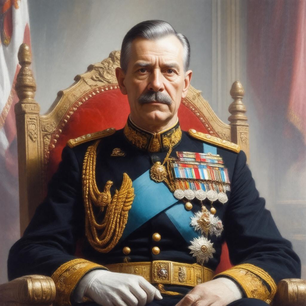 AI-created image of King Carol II of Romania