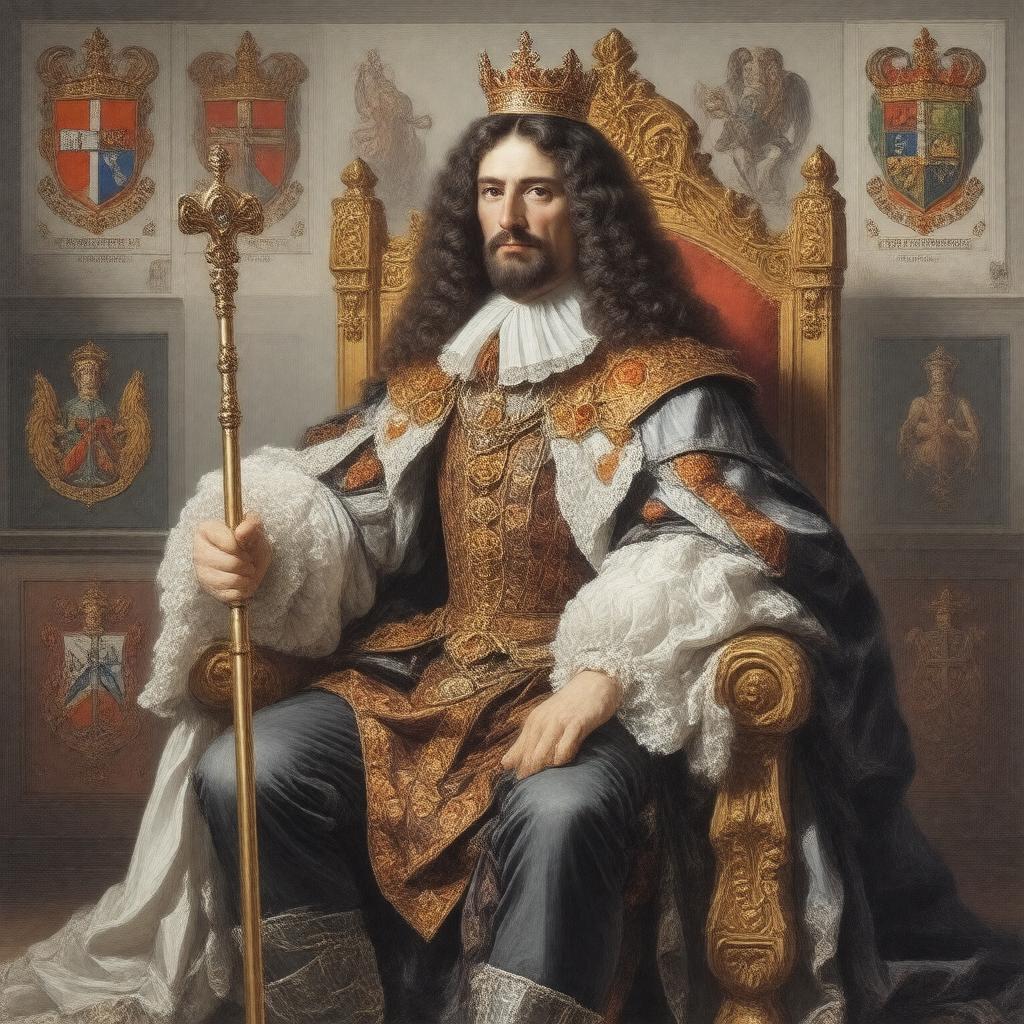 AI-created image of King Charles II