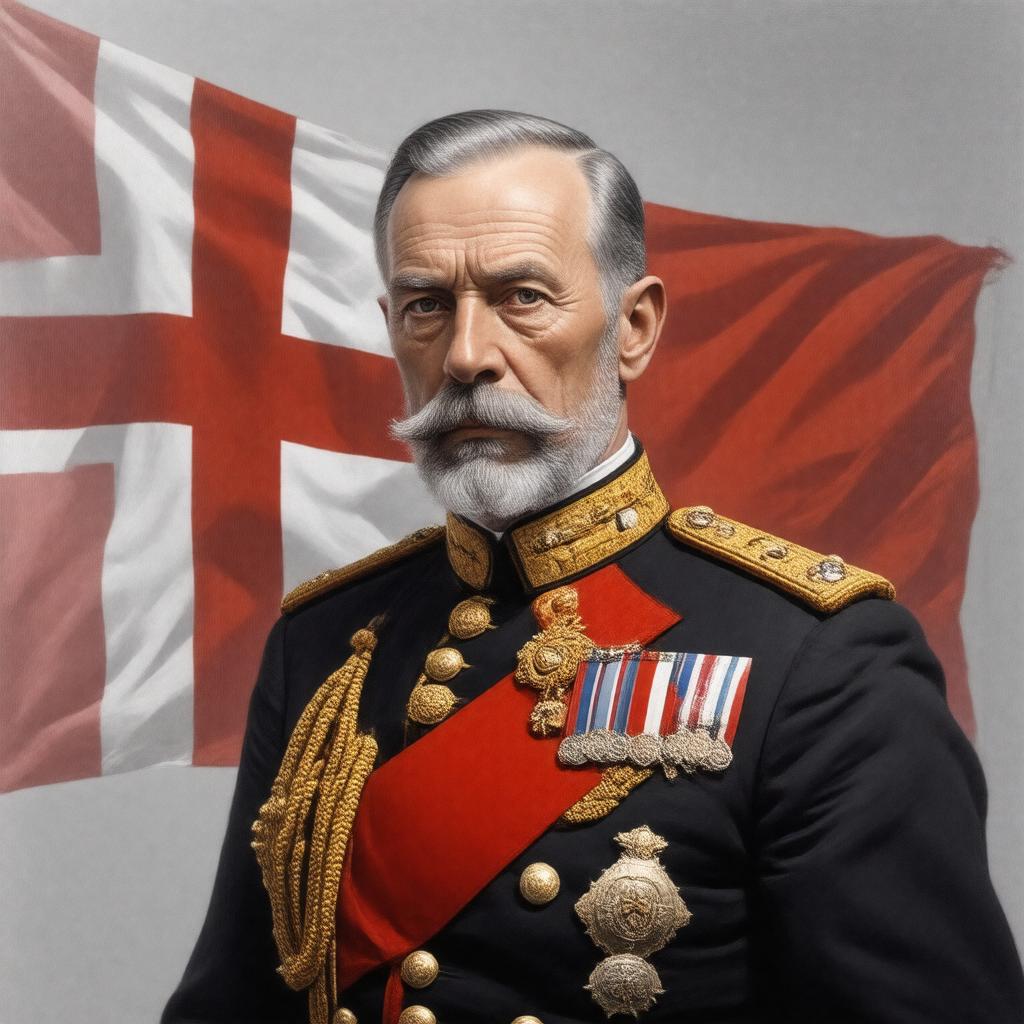 AI-created image of King Christian X of Denmark