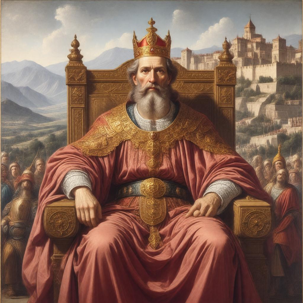 AI-created image of King David IV of Georgia