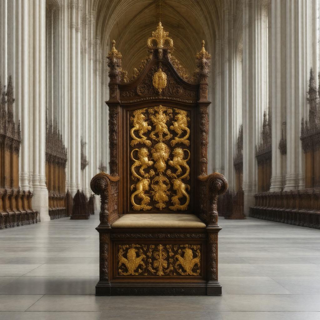 Click to view larger image AI-created image of King Edward's Chair