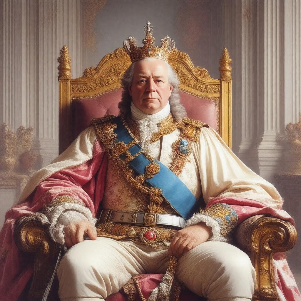 AI-created image of King George III