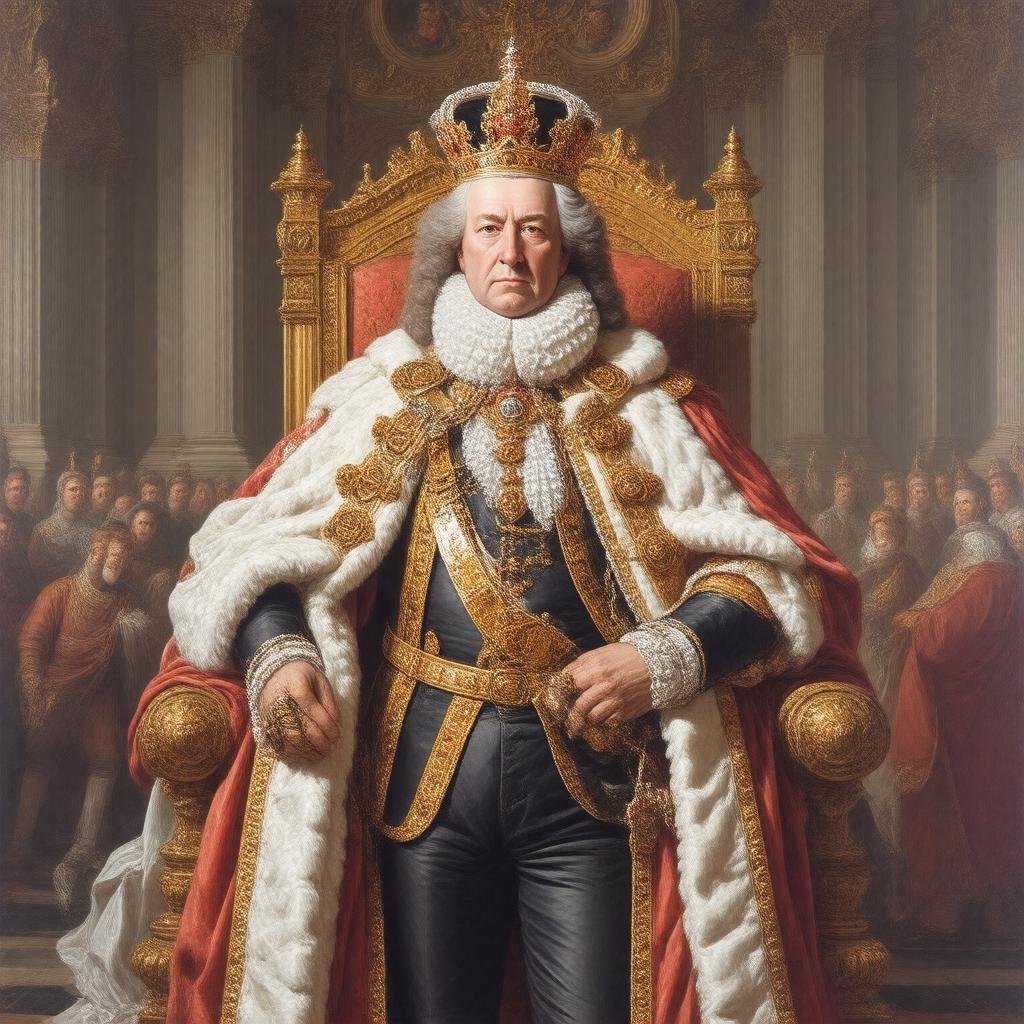 AI-created image of King George II