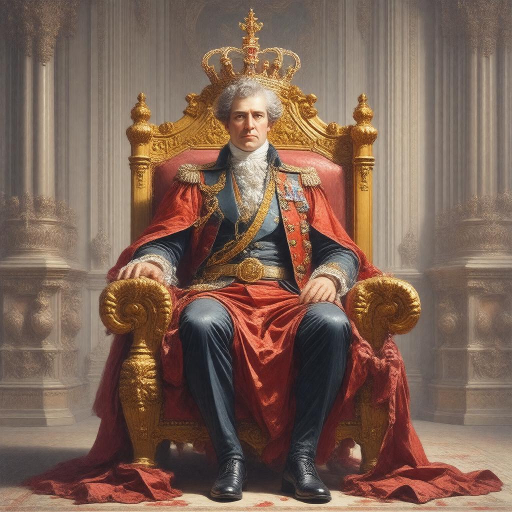 AI-created image of King George IV of the United Kingdom