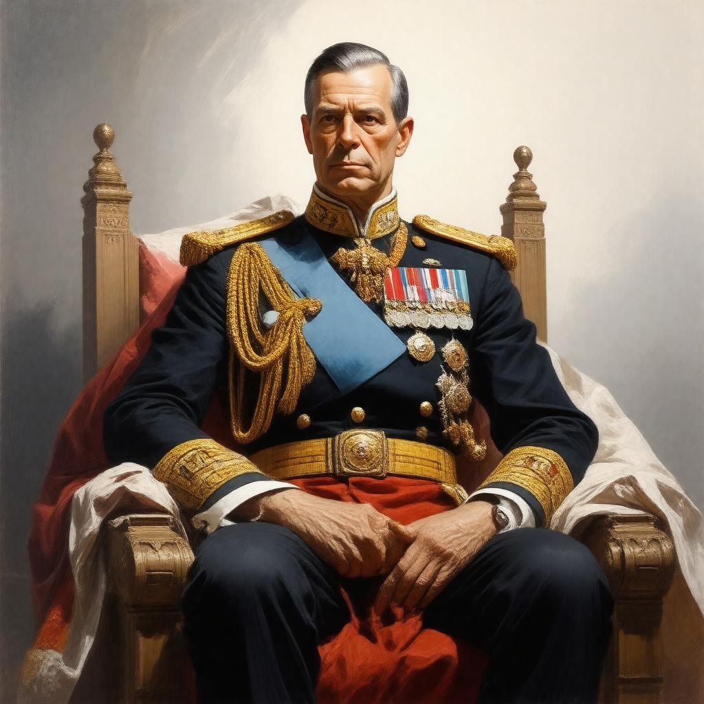 AI-created image of King George I of Greece