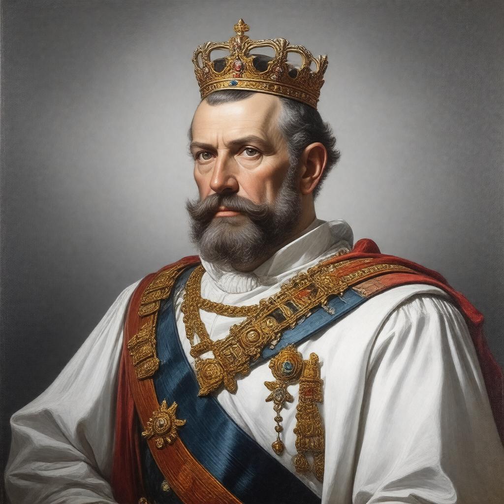 AI-created image of King George I of the Hellenes