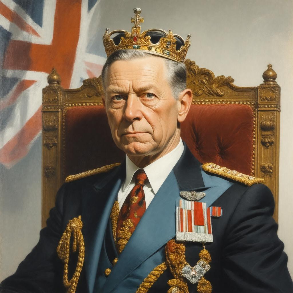 AI-created image of King George VI