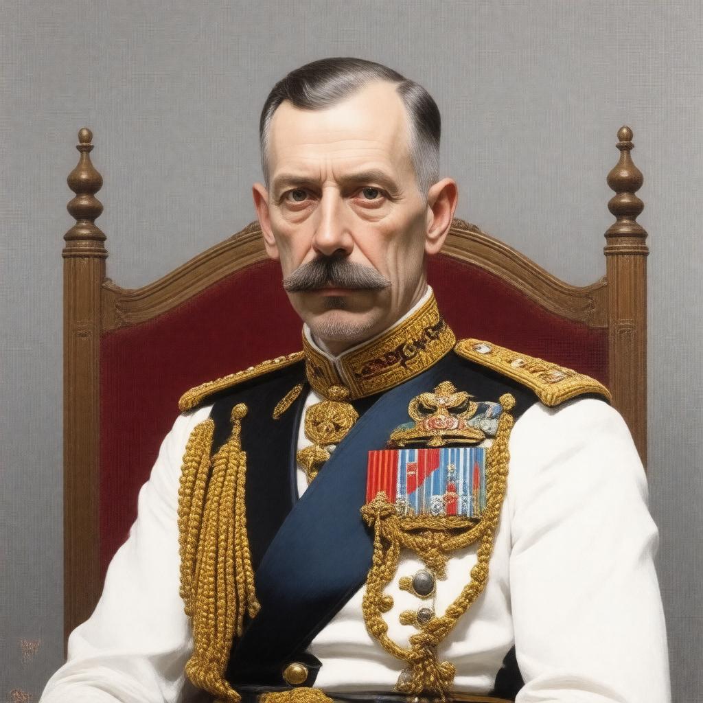 AI-created image of King Haakon VII of Norway