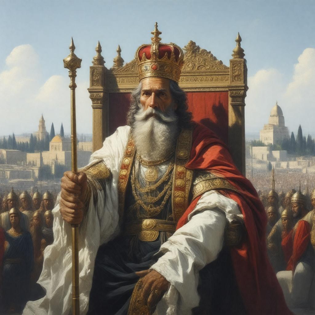 AI-created image of King Hezekiah