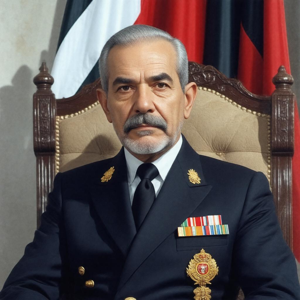 AI-created image of King Hussein of Jordan