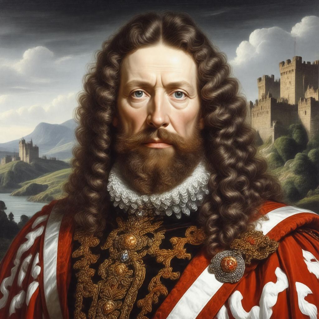 AI-created image of King James VII of Scotland