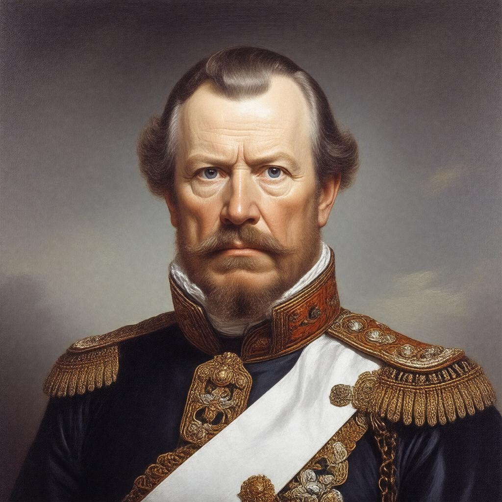 AI-created image of King Karl XIII of Sweden