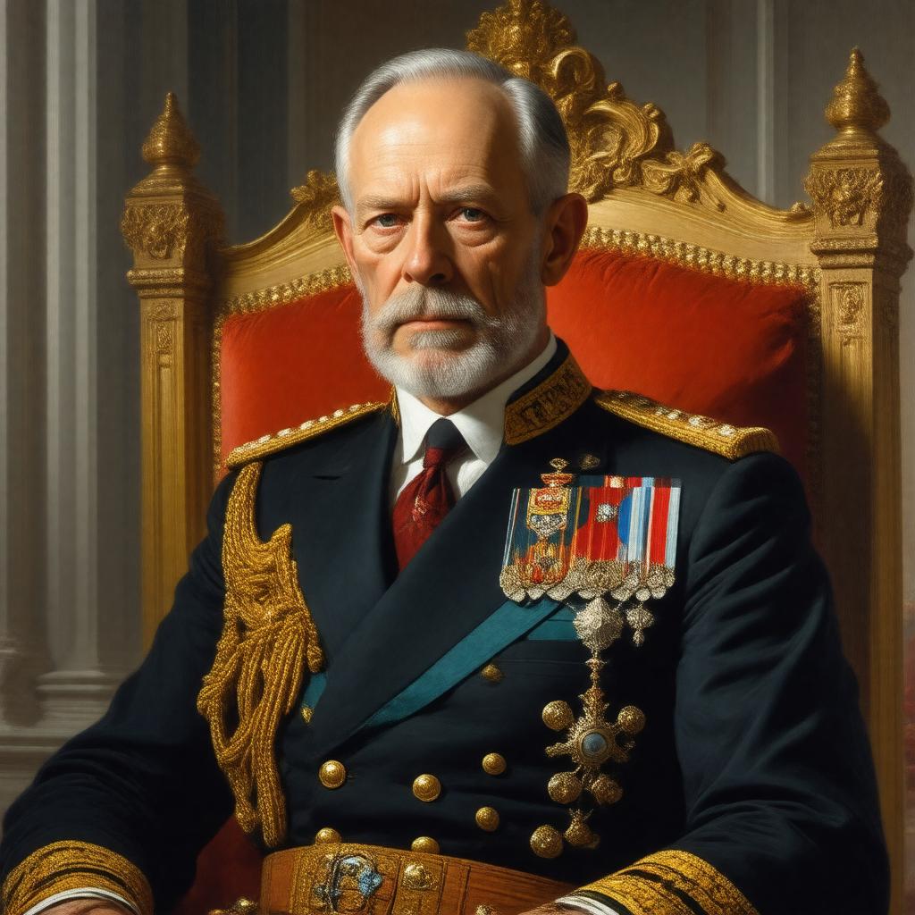 AI-created image of King Leopold III of Belgium