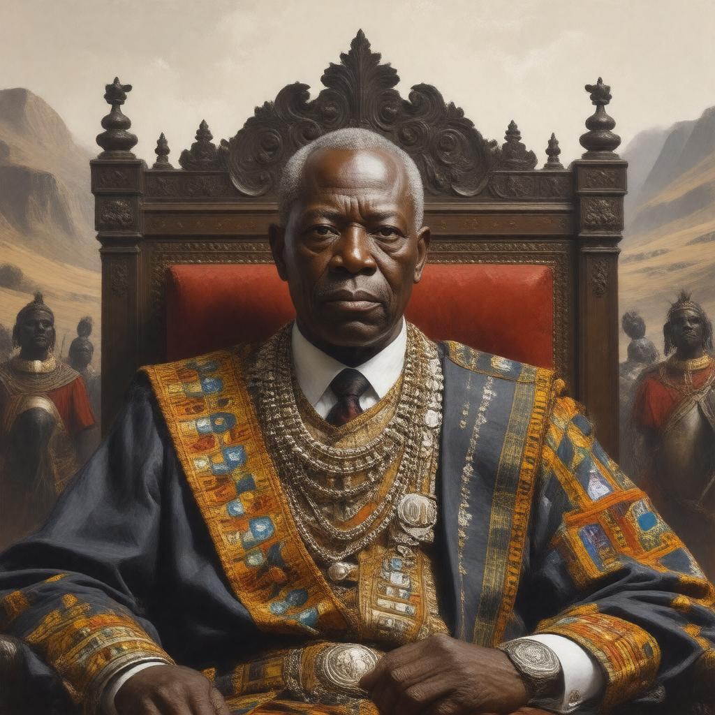AI-created image of King Letsie III