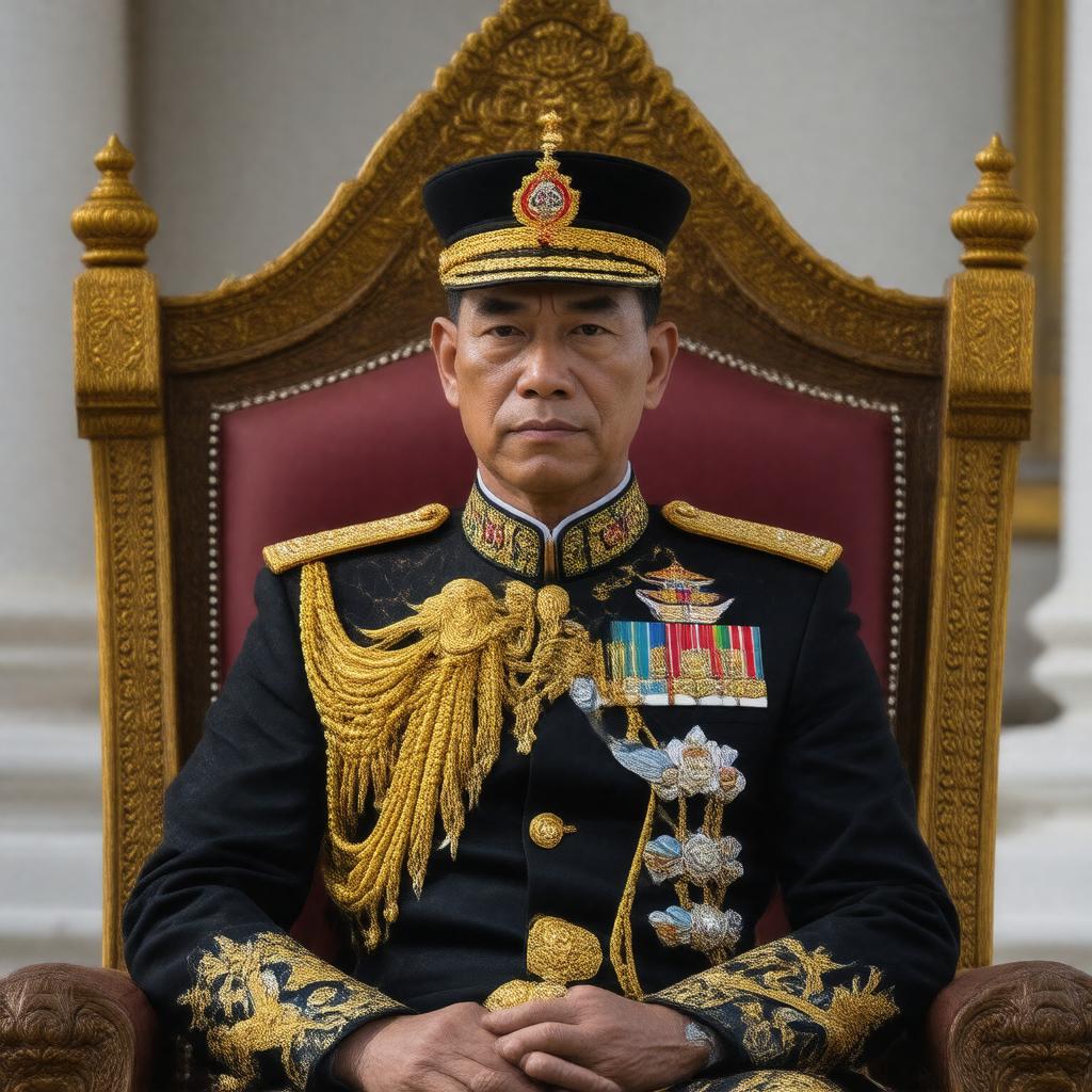 AI-created image of King Maha Vajiralongkorn of Thailand