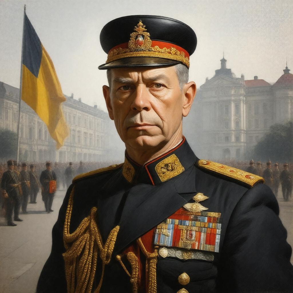 AI-created image of King Michael I of Romania
