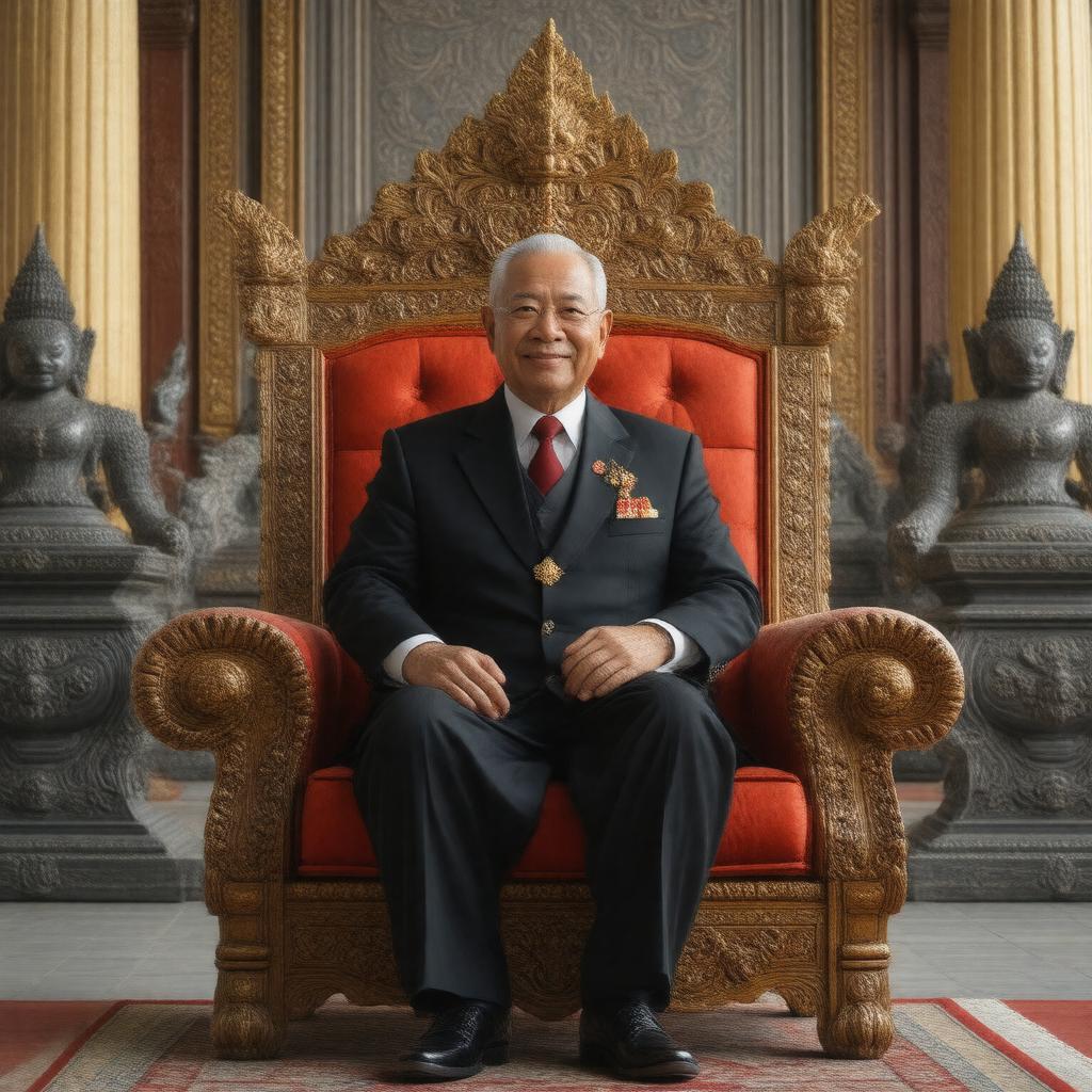 AI-created image of King Norodom Sihamoni