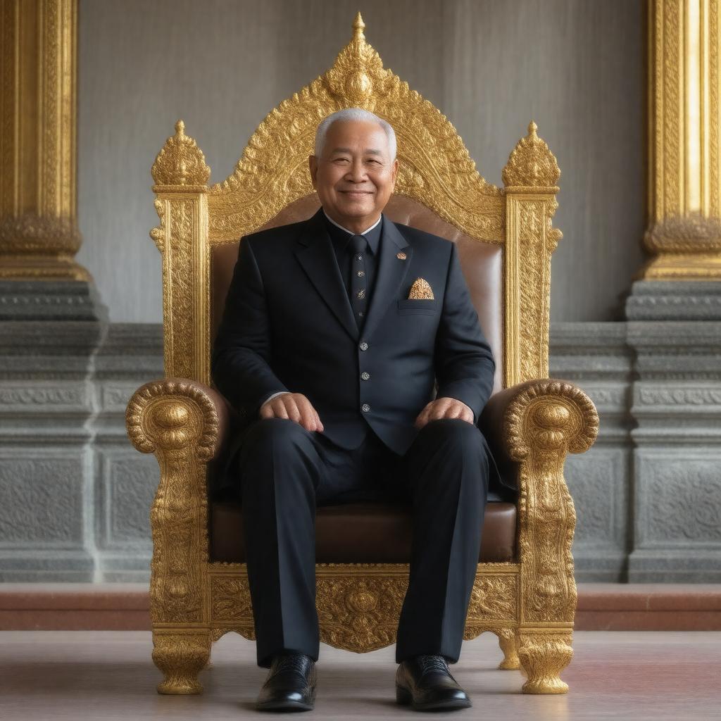 AI-created image of King Norodom Sihamoni of Cambodia