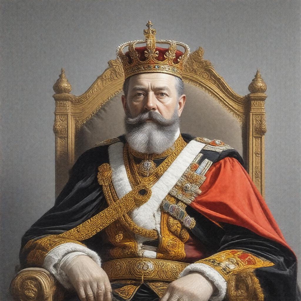 Click to view larger image AI-created image of King Oscar II of Sweden and Norway