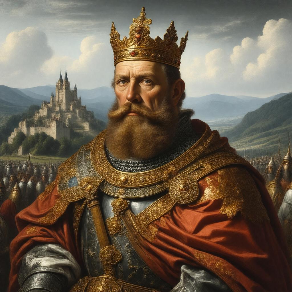 AI-created image of King Ottokar II of Bohemia